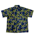 Water Palms (Navy) Hawaiian Shirts