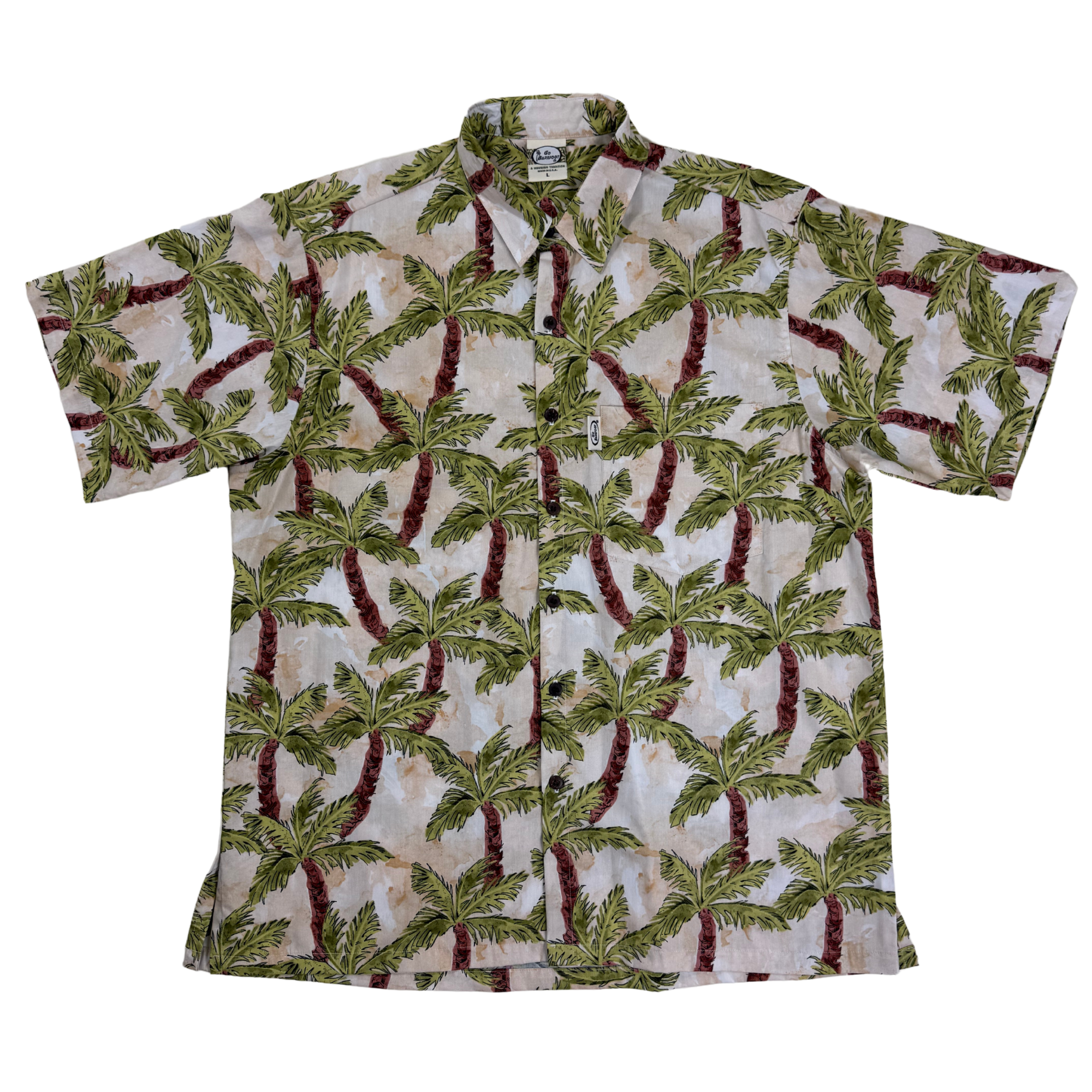 Water Palms (Sand) Hawaiian Shirts