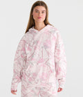 Oversized Camo Fleece Pullover Hoodie