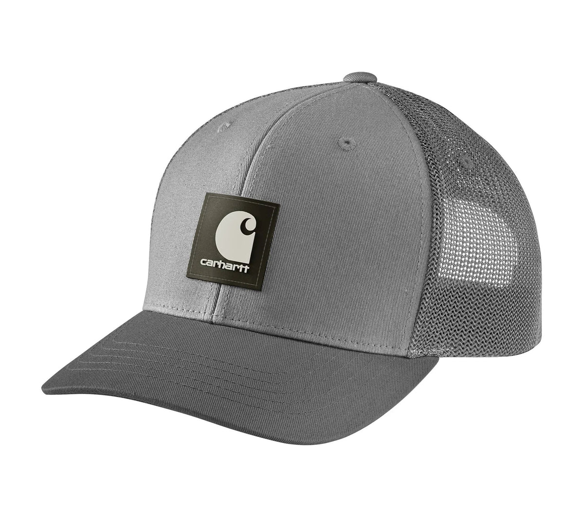 Structured Adjustable Rubber Patch Cap - Black