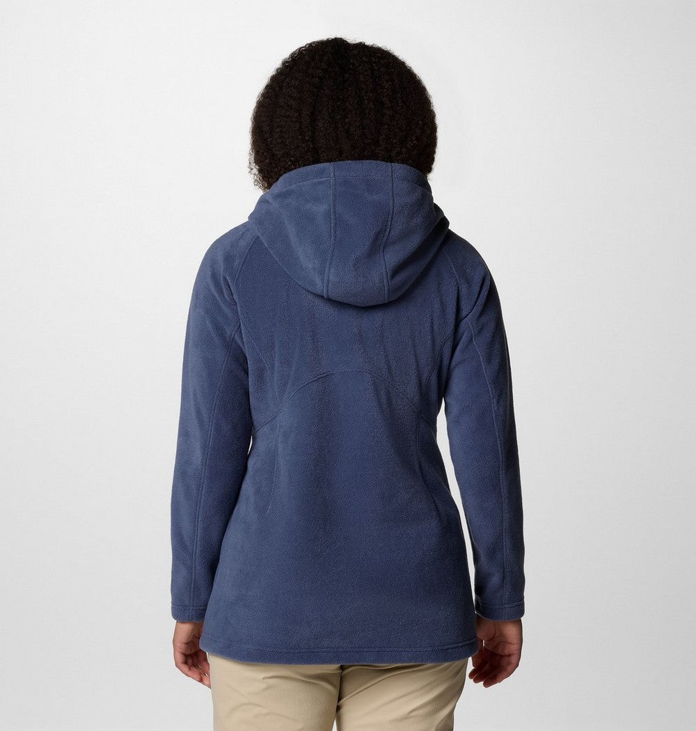 Women's Long Fleece Hoodie - Pink