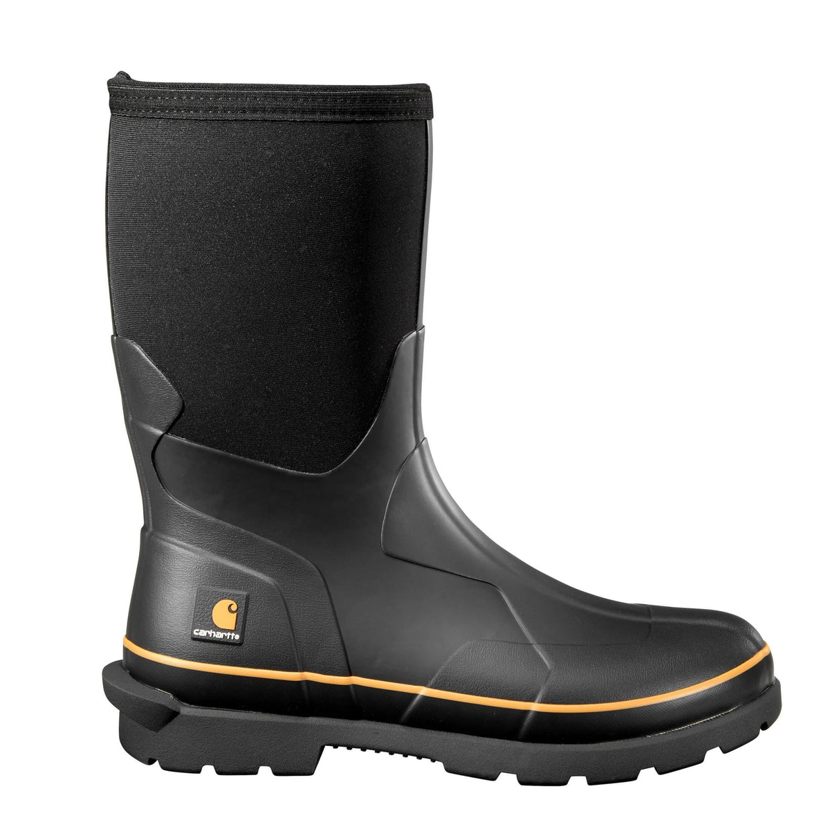 10-Inch Waterproof Rubber Work Boot - Black