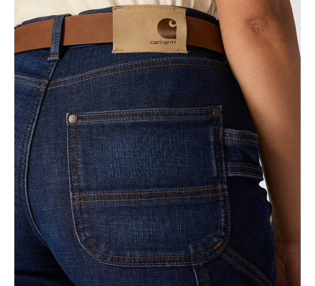 Women's Fleece-Lined Carpenter Jeans - Blue