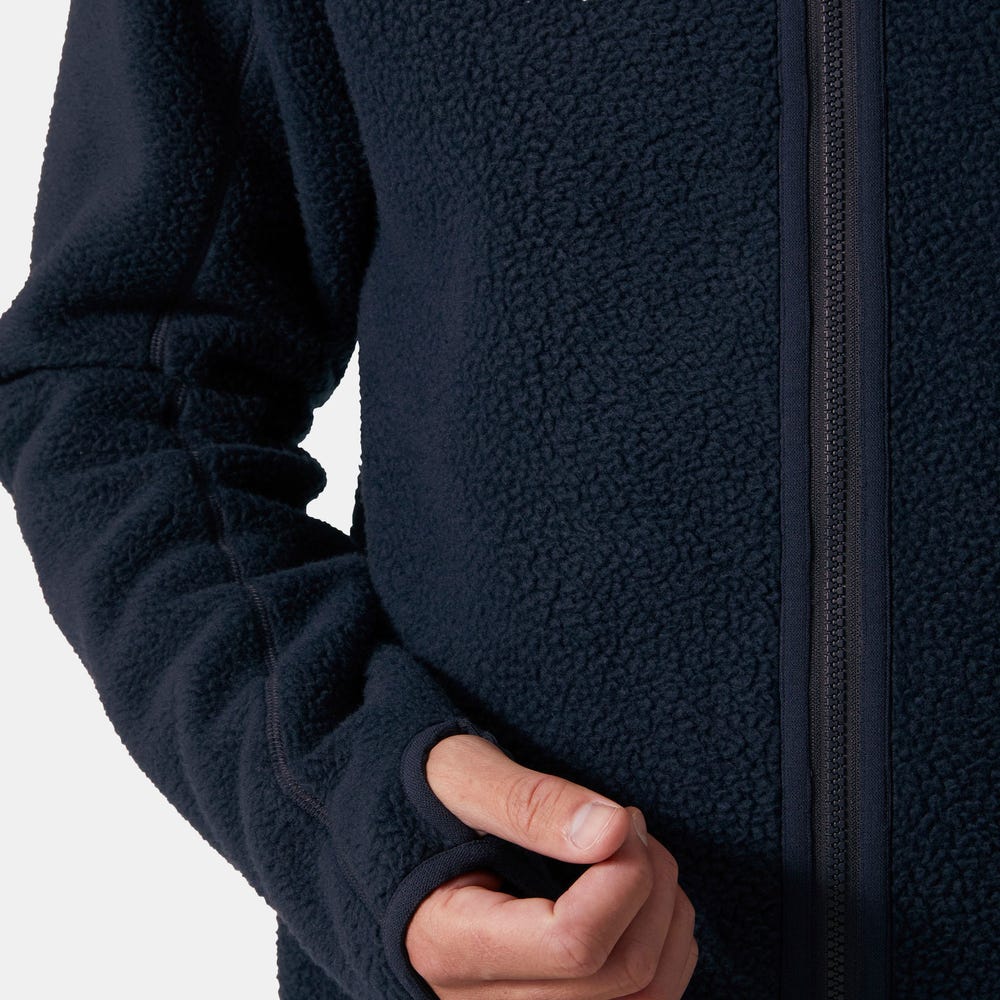 Recycled Pile Fleece Jacket - Dark Orange