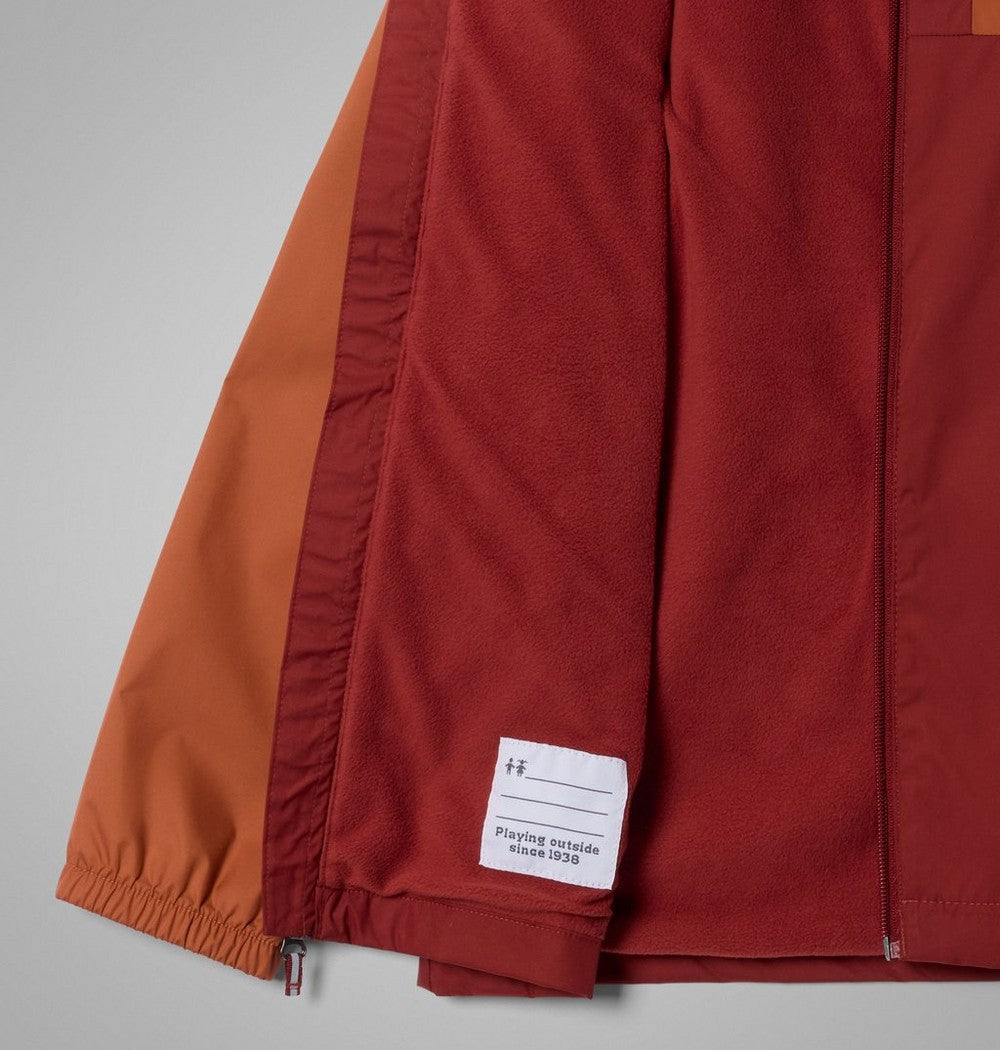 Boys' Fleece-Lined Rain Jacket - Red