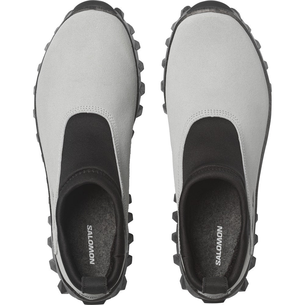 Suede Winter Slip-On Clog - Black