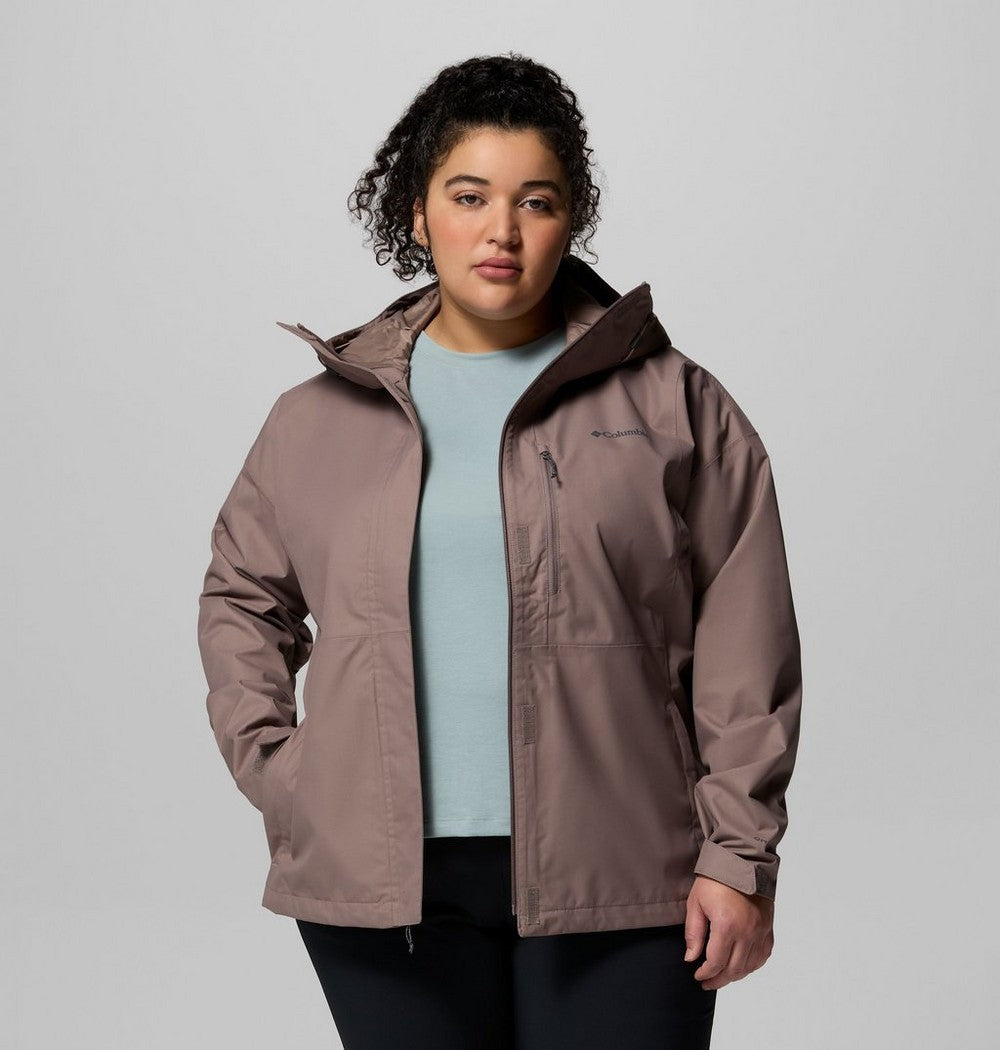 Women's Plus Size Waterproof Rain Jacket - Navy