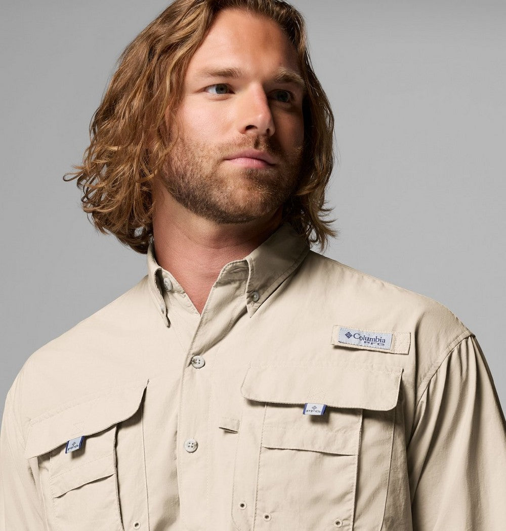 Men's Vented Long-Sleeve Fishing Shirt - Blue