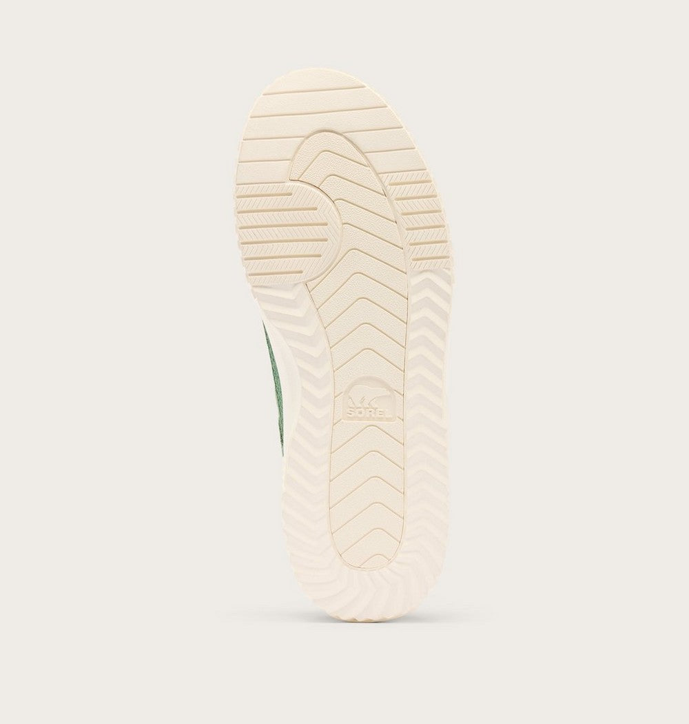 Women's T-Toe Leather Sneaker - Green