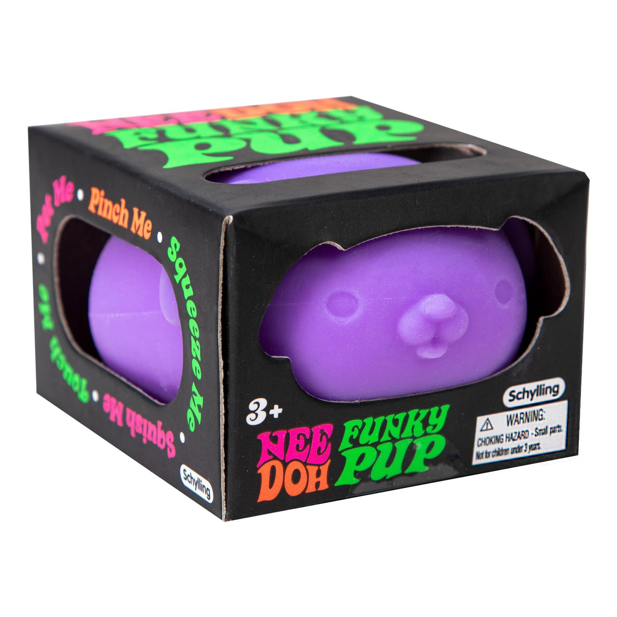 Neon Puppy Squeeze Toy