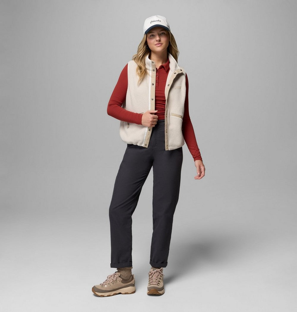 Women's Sherpa Fleece Vest - Black