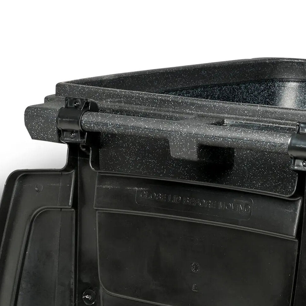 Toter 96 Gallon Trash Can With Smooth Wheels And Lid