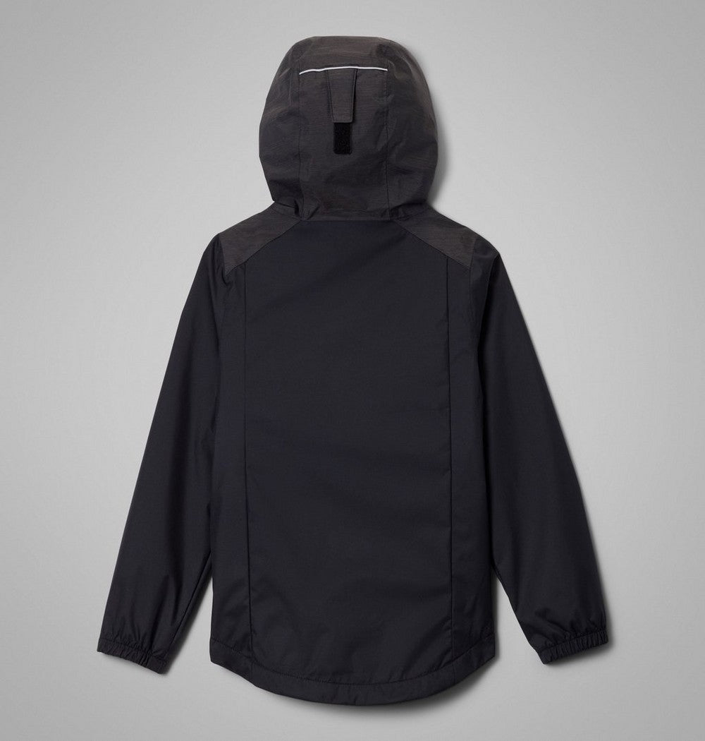 Girls' Fleece-Lined Rain Jacket - Wine