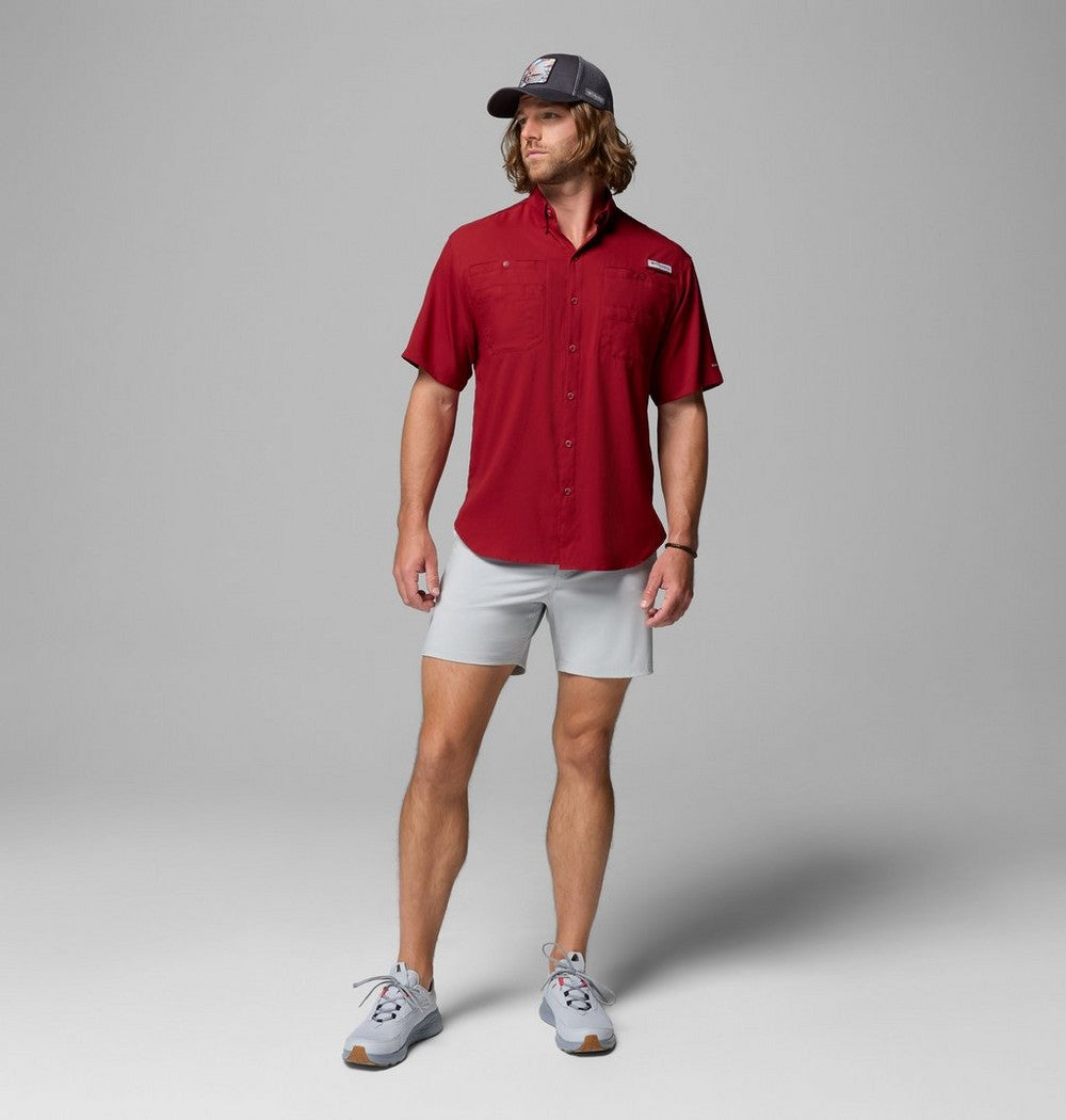 Men's Short-Sleeve Fishing Shirt - Blue