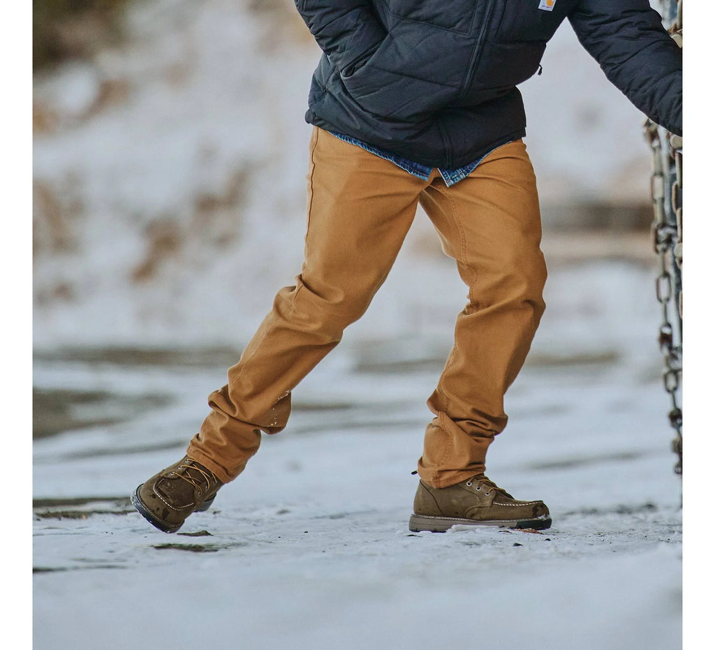 Men's 6-Inch Waterproof Steel Toe Wedge Boot - Brown