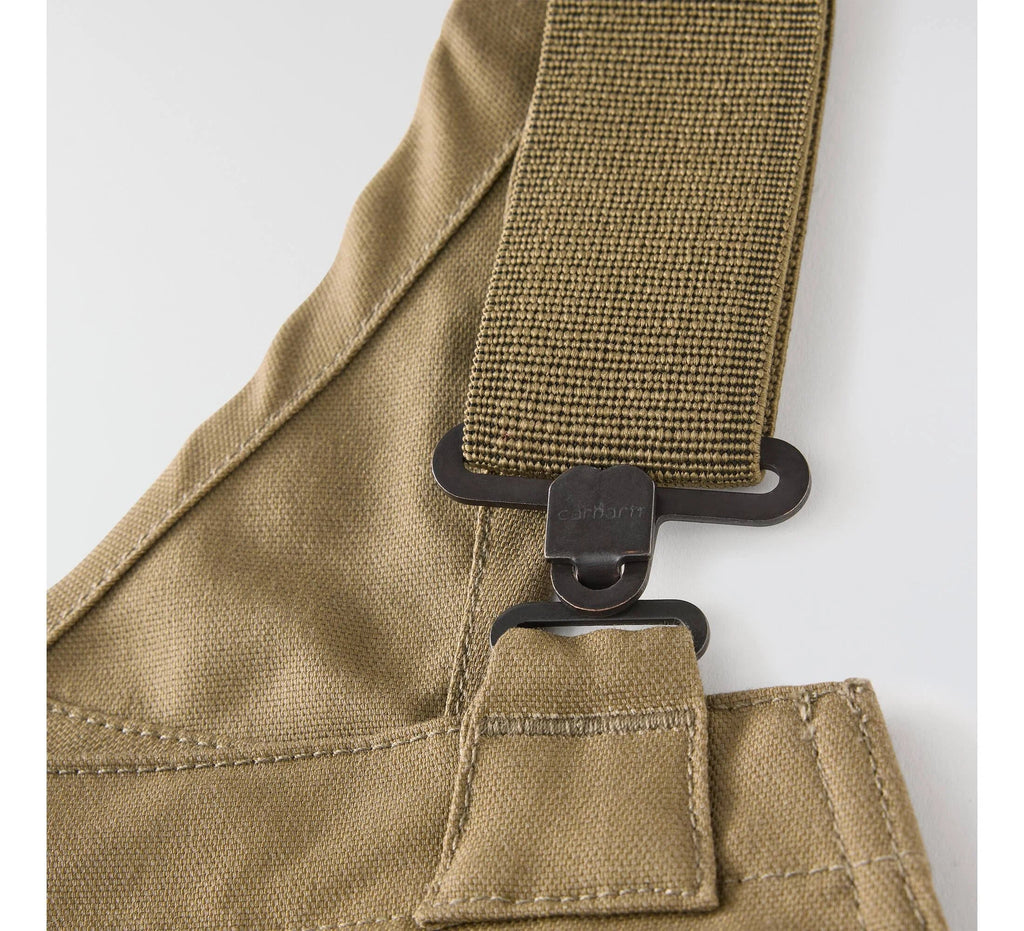 Men's Stretch Canvas Work Bib Overalls - Green