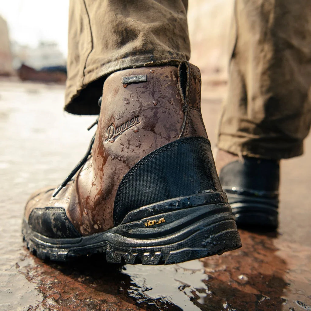 Men's Waterproof Composite Toe Work Boot - Dark Brown