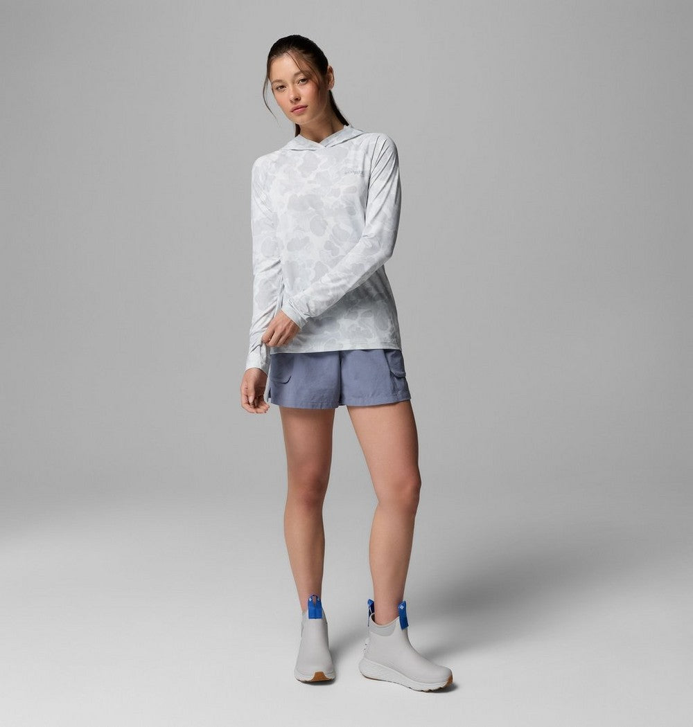 Women's UPF 50 Sun Hoodie - Blue Print