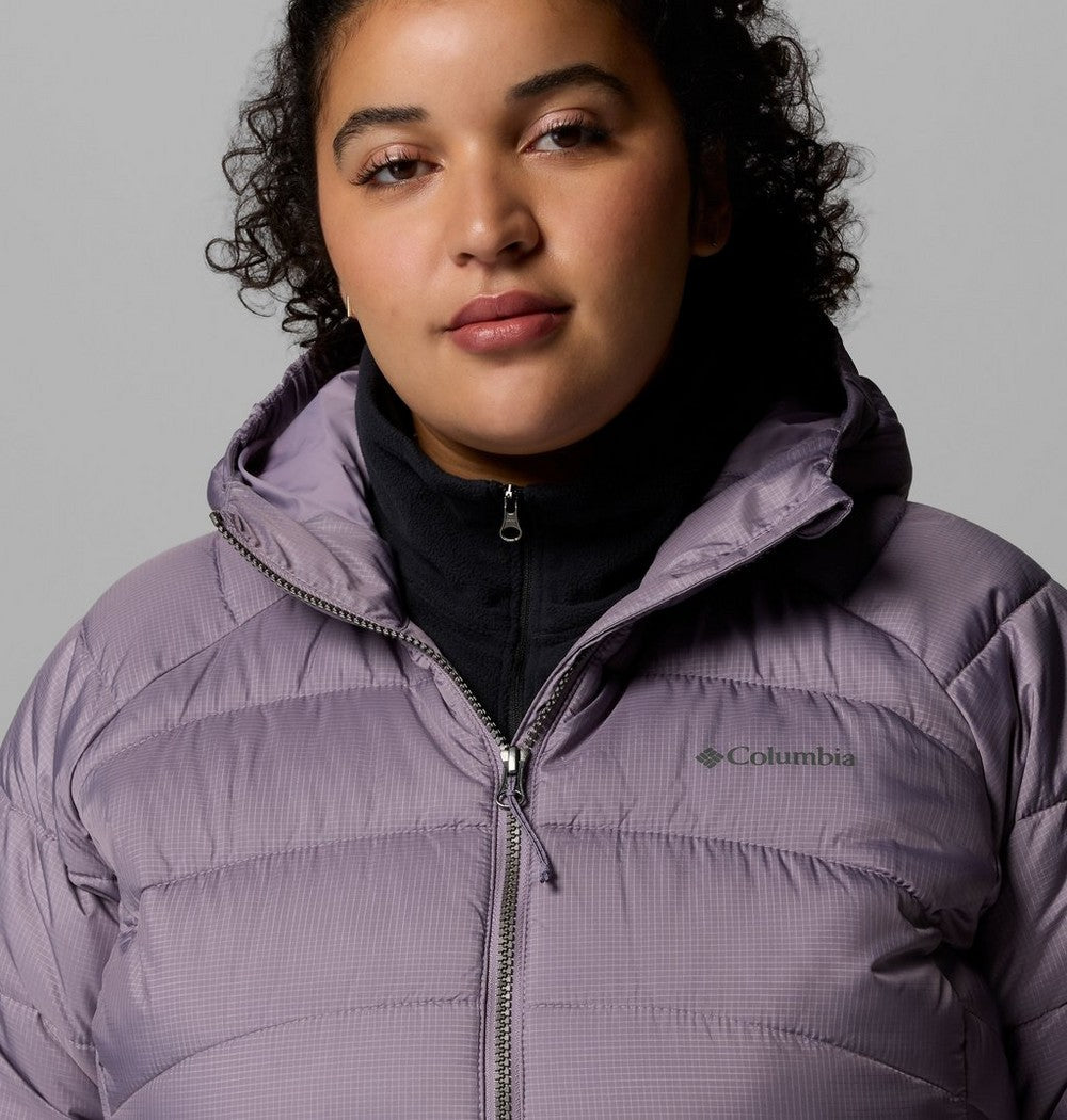 Women's Plus Size Insulated Hooded Jacket - Blue