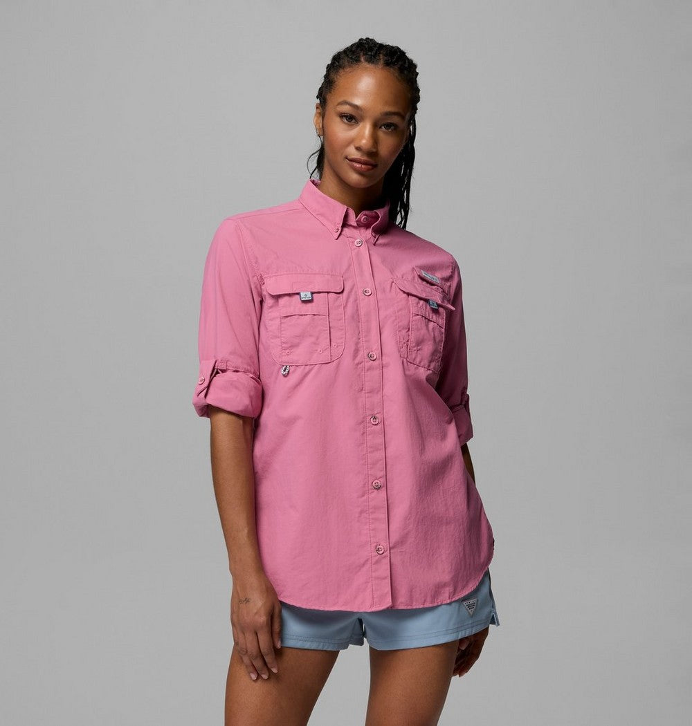 Women's Long Sleeve Fishing Shirt - Pink