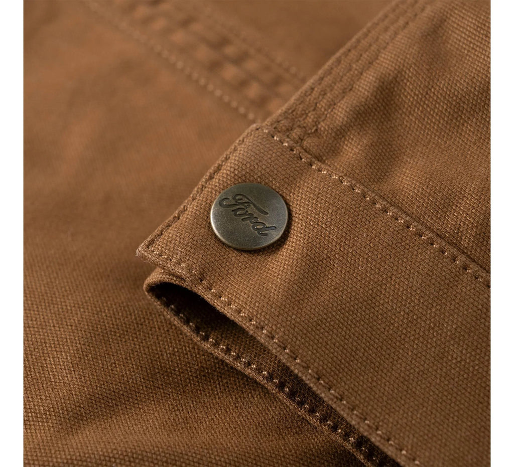 Women's Stretch Canvas Lined Work Jacket - Brown