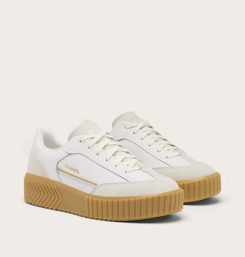 Women's T-Toe Leather Sneaker - Green