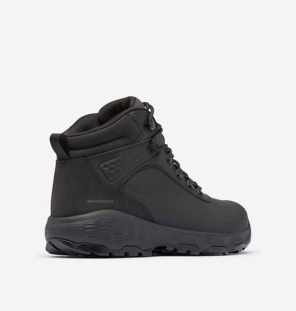 Men's Wide Waterproof Leather Hiking Boot - Black