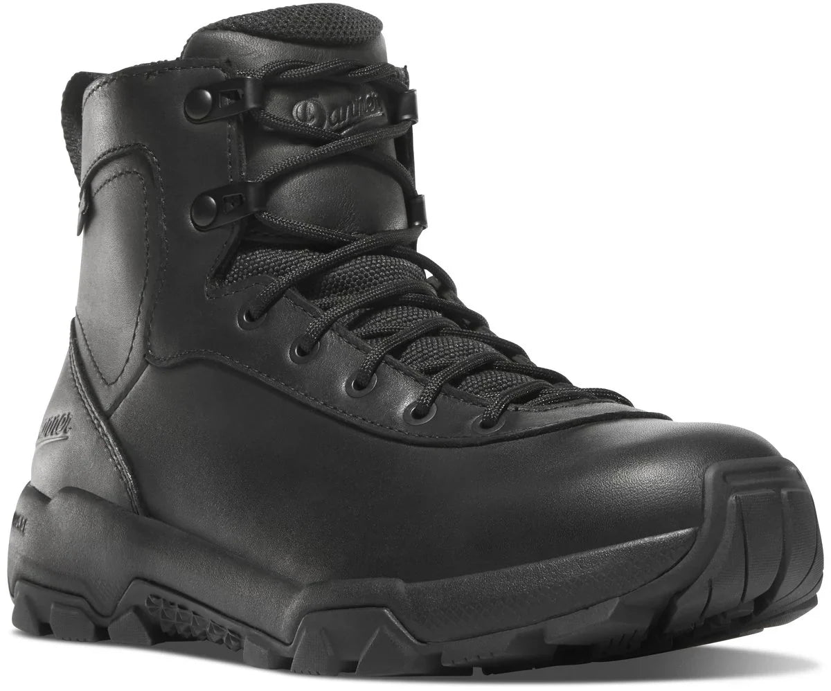 Women's Waterproof Side-Zip Tactical Boot - Black