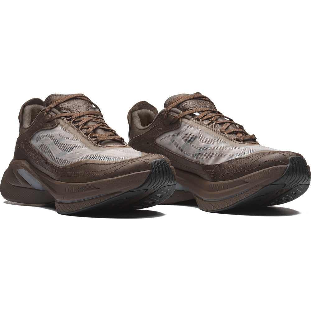 Unisex Fiberglass Plate Running Shoe - Brown