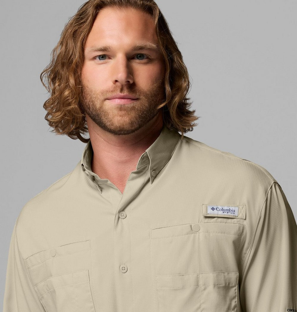 Men's Long-Sleeve Fishing Shirt - Teal