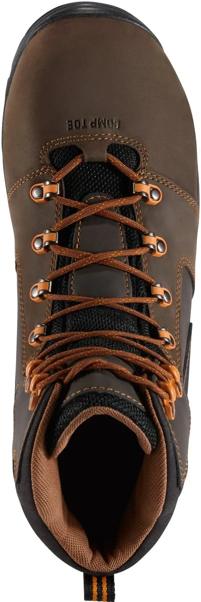 Men's 4.5-Inch Waterproof Work Boot - Brown/Orange