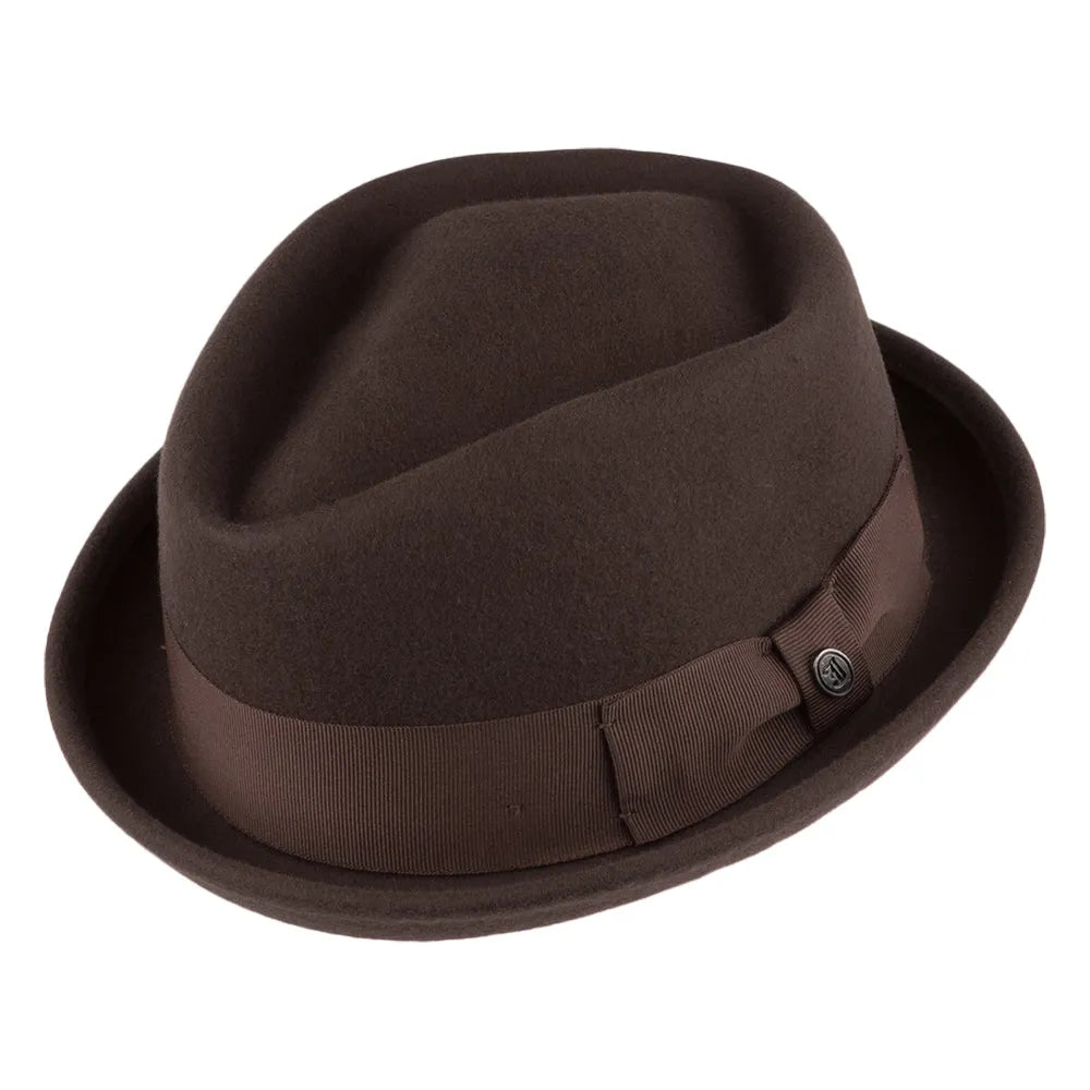 Thread Jaxon & James Crushable Diamond Crown Pork Pie Brown Wholesale Pack