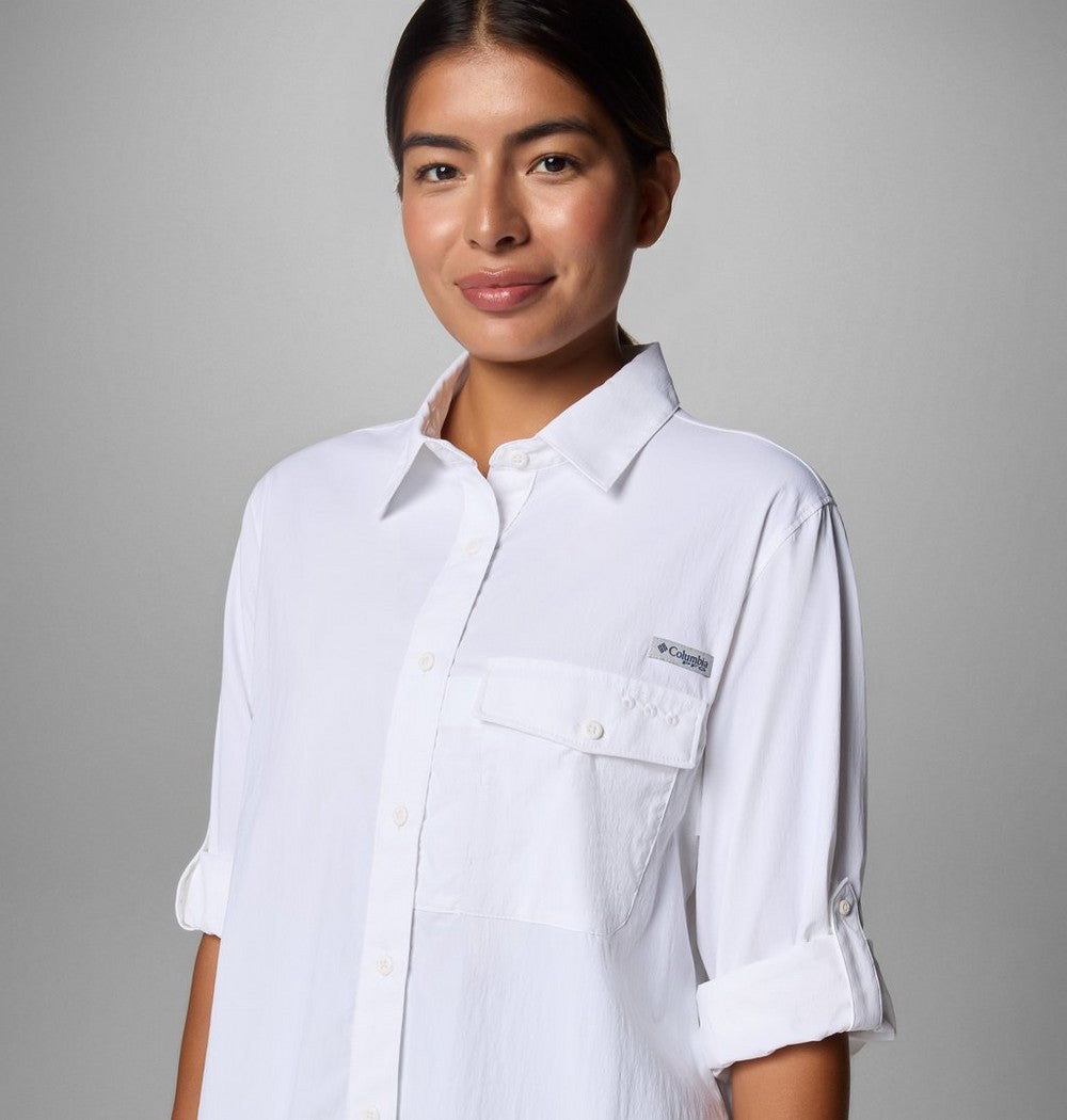 Women's UPF 50 Roll-Tab Fishing Shirt - Lavender