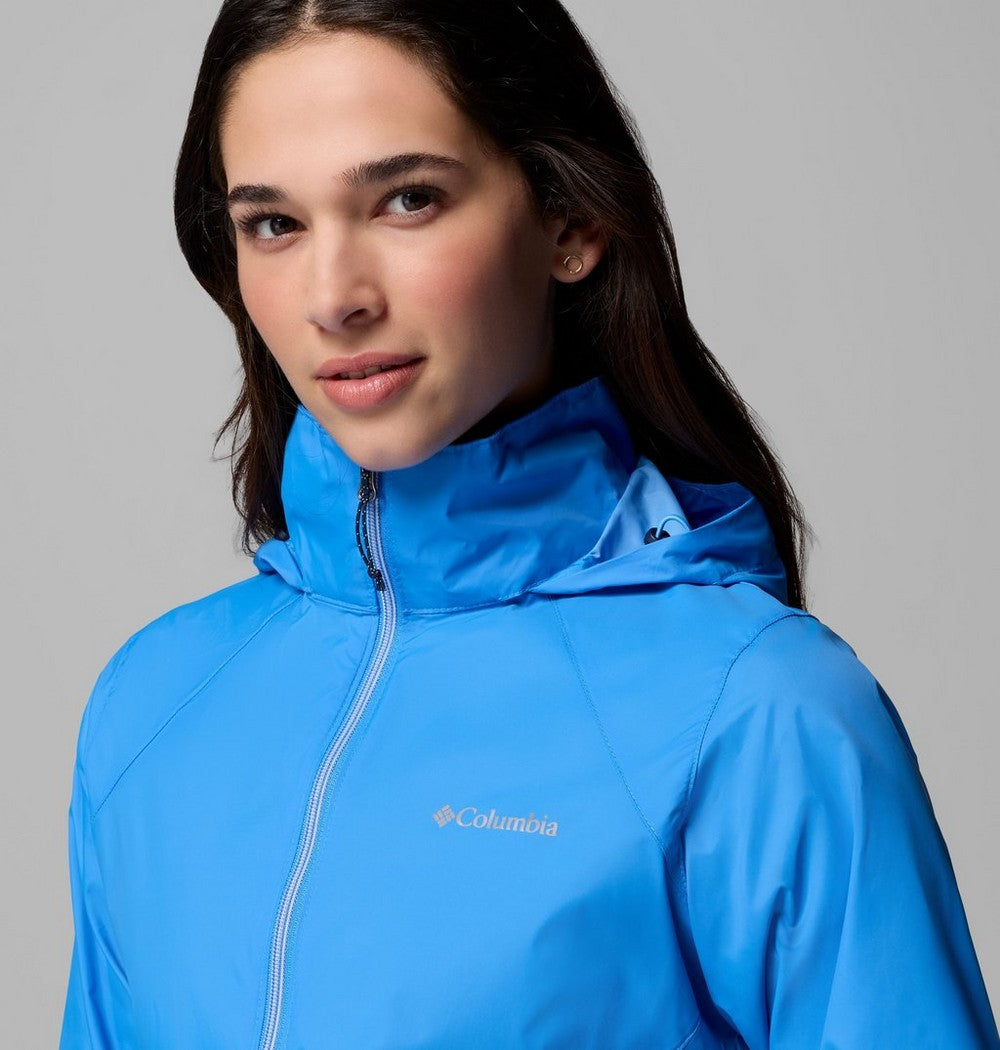 Women's Packable Water-Repellent Jacket - Blue
