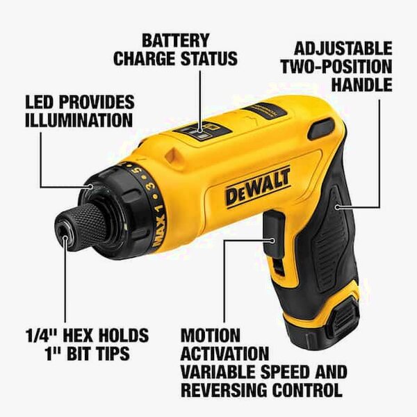 8V Cordless Gyroscopic Screwdriver Kit
