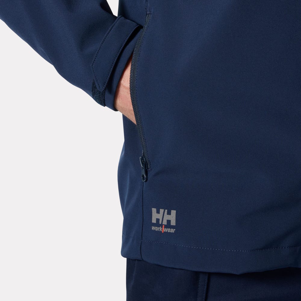 Three-Layer Softshell Work Jacket - Navy