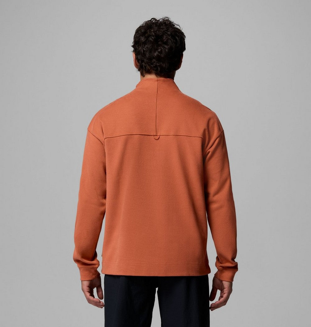 Men's Knit Quarter-Zip Pullover - Beige
