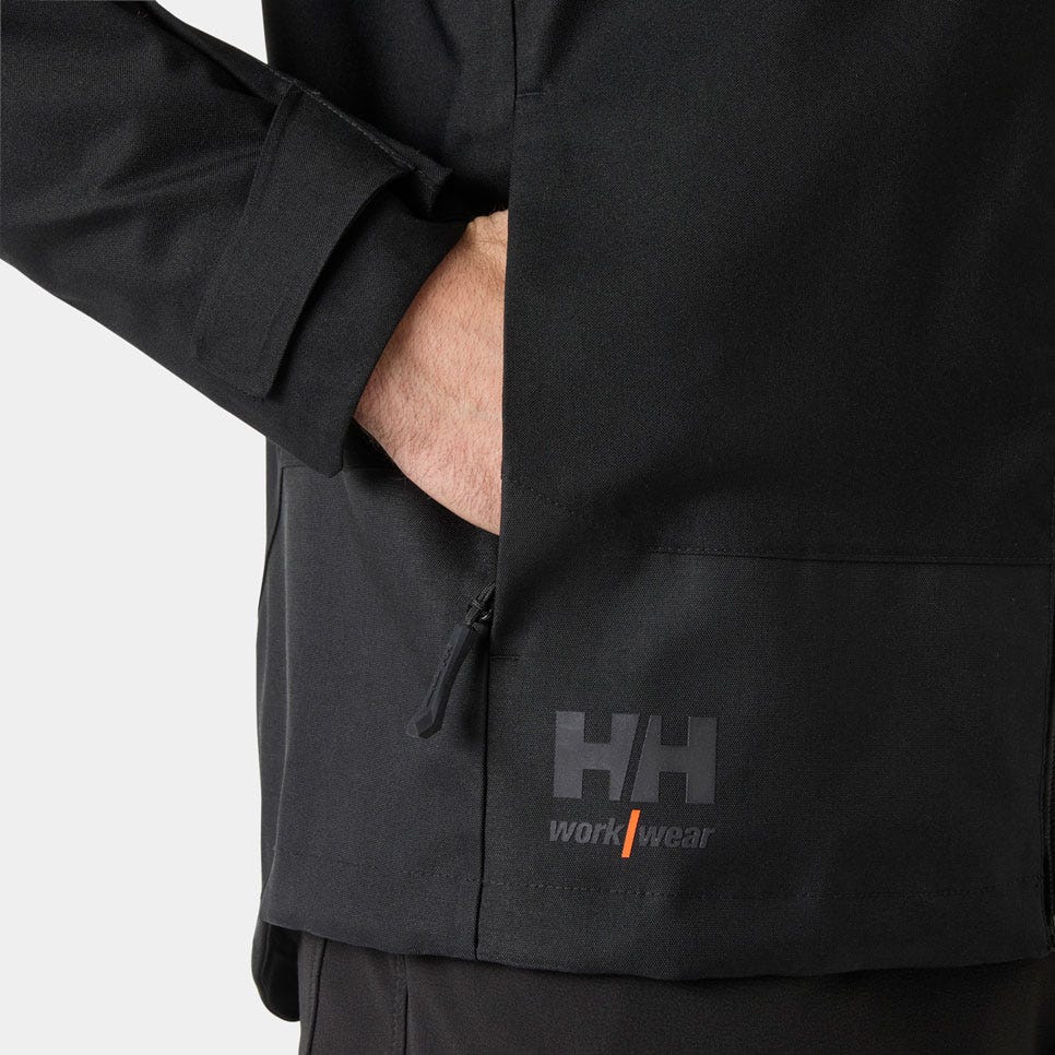 Waterproof Stretch Shell Work Jacket - Black