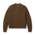 Men's Water-Repellent Wool Cotton Sweater - Brown