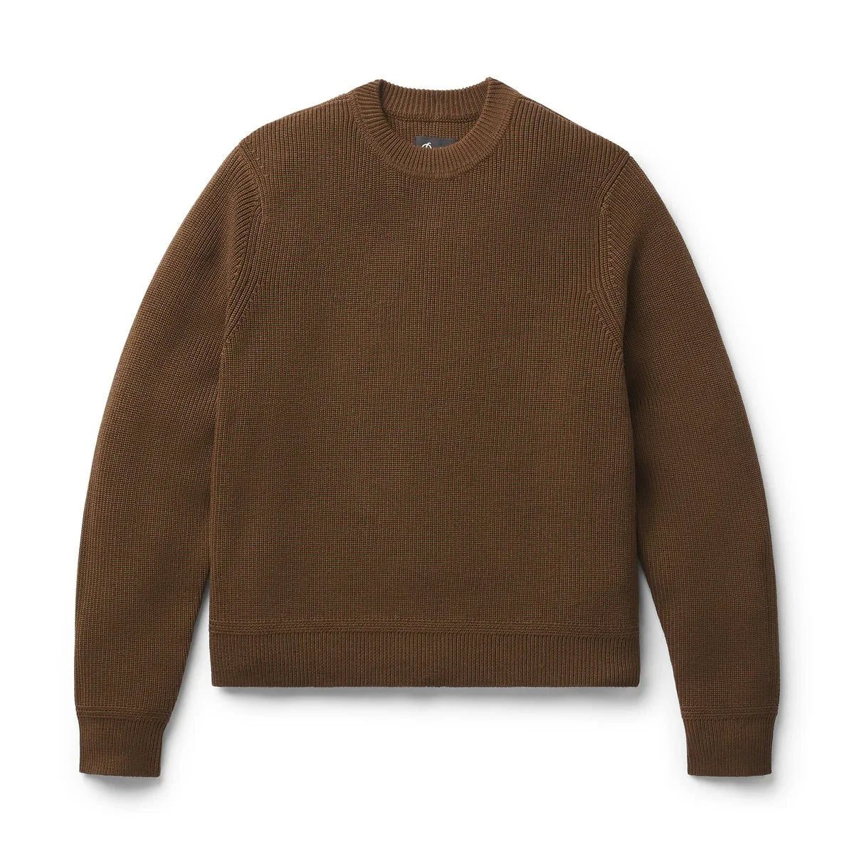 Men's Water-Repellent Wool Cotton Sweater - Brown