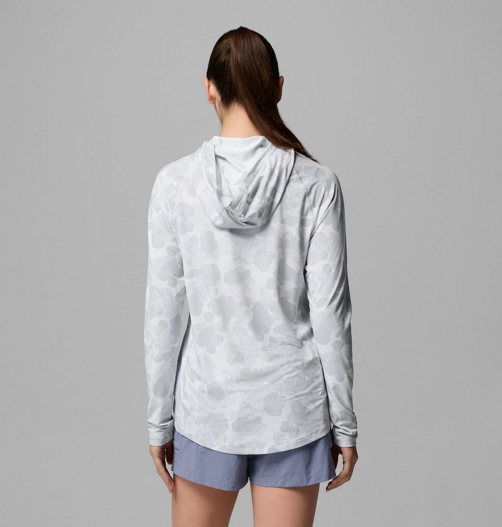 Women's UPF 50 Sun Hoodie - Blue Print