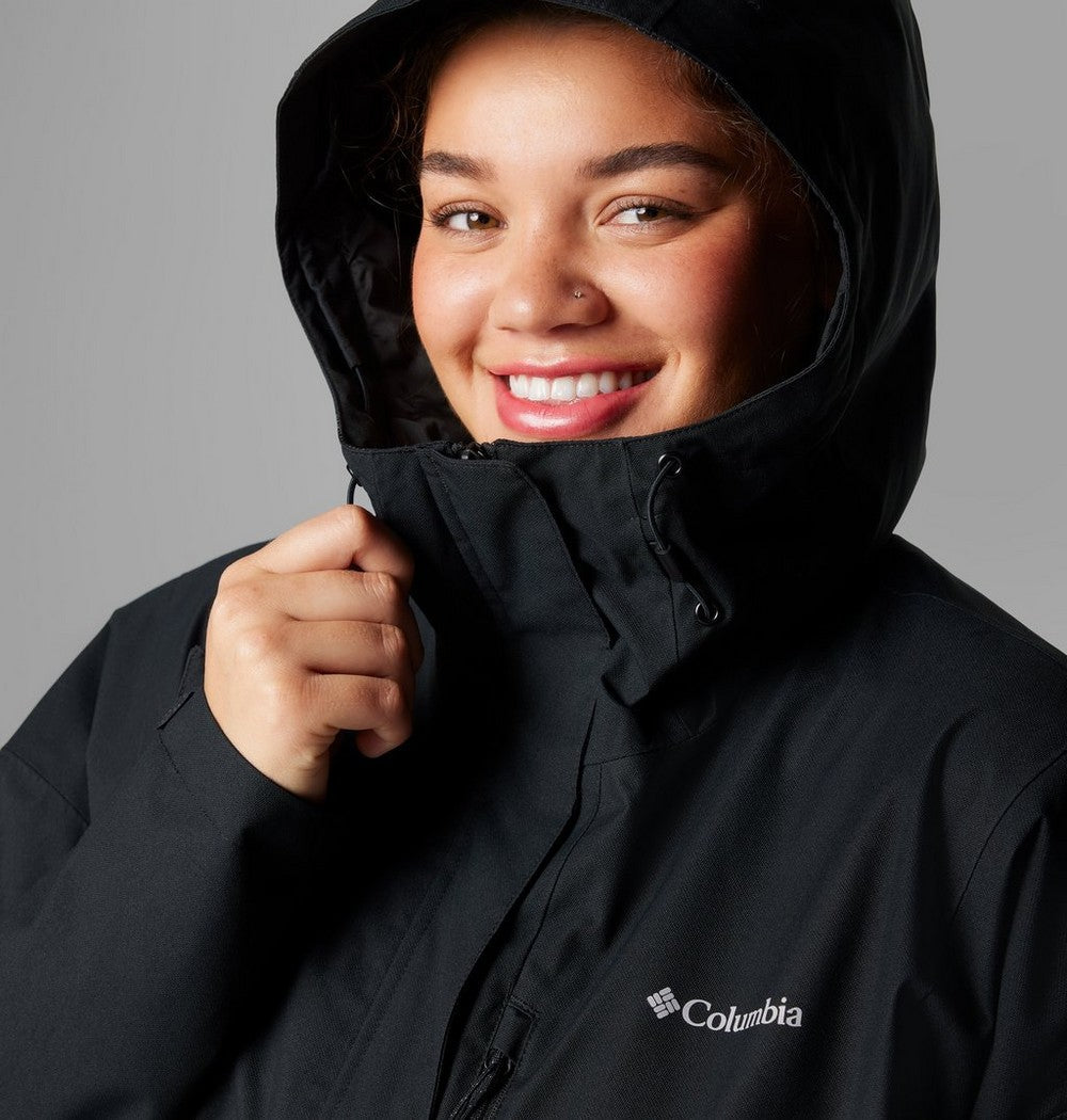 Women's Plus Size Waterproof Rain Jacket - Navy