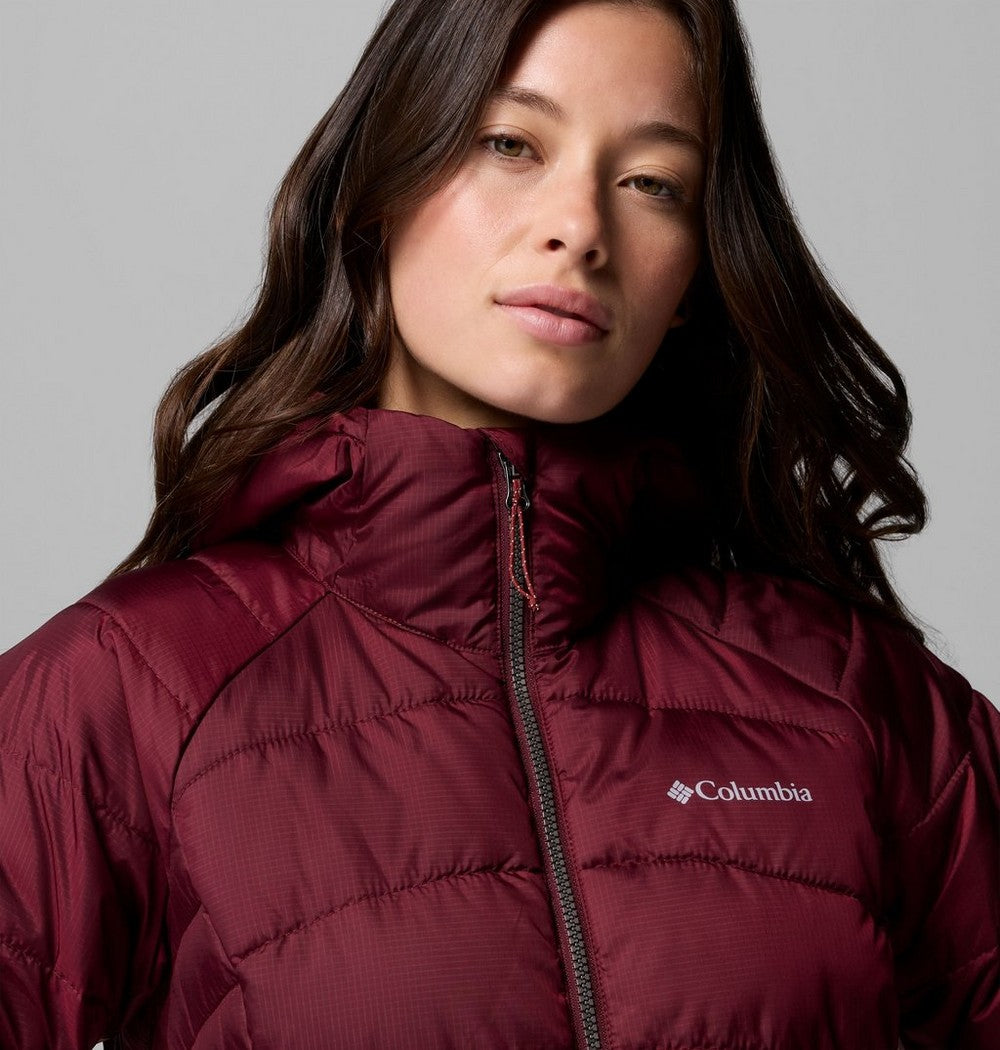 Women's Insulated Hooded Jacket - Wine