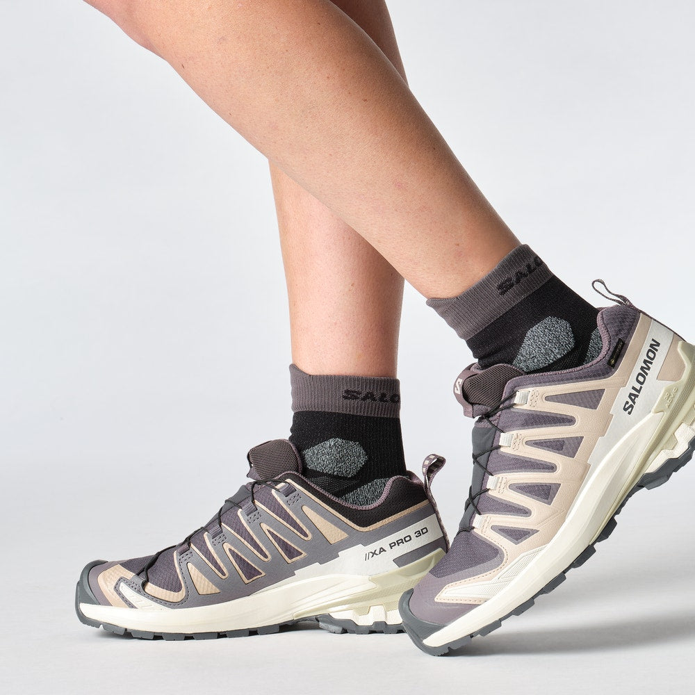 Women's Waterproof Trail Running Shoes - Gray