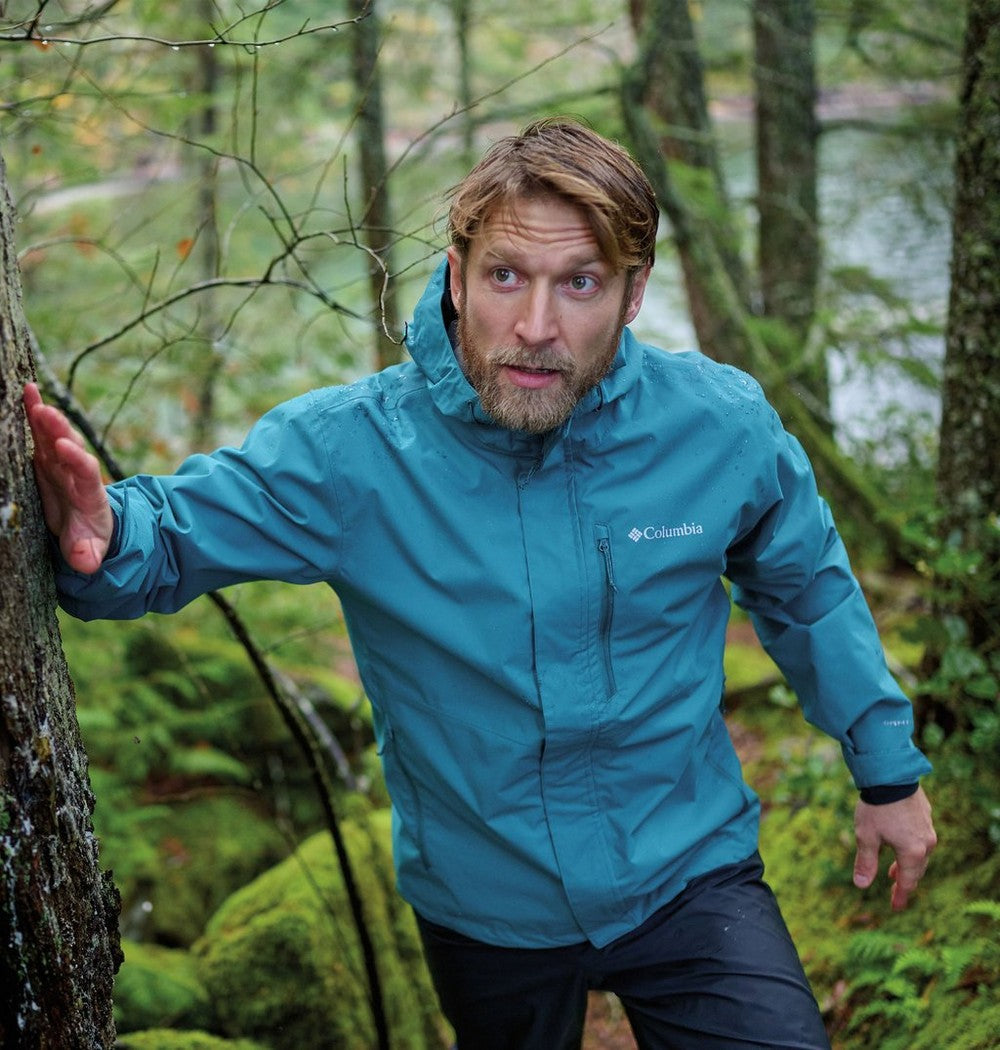 Men's Waterproof Rain Jacket - Blue