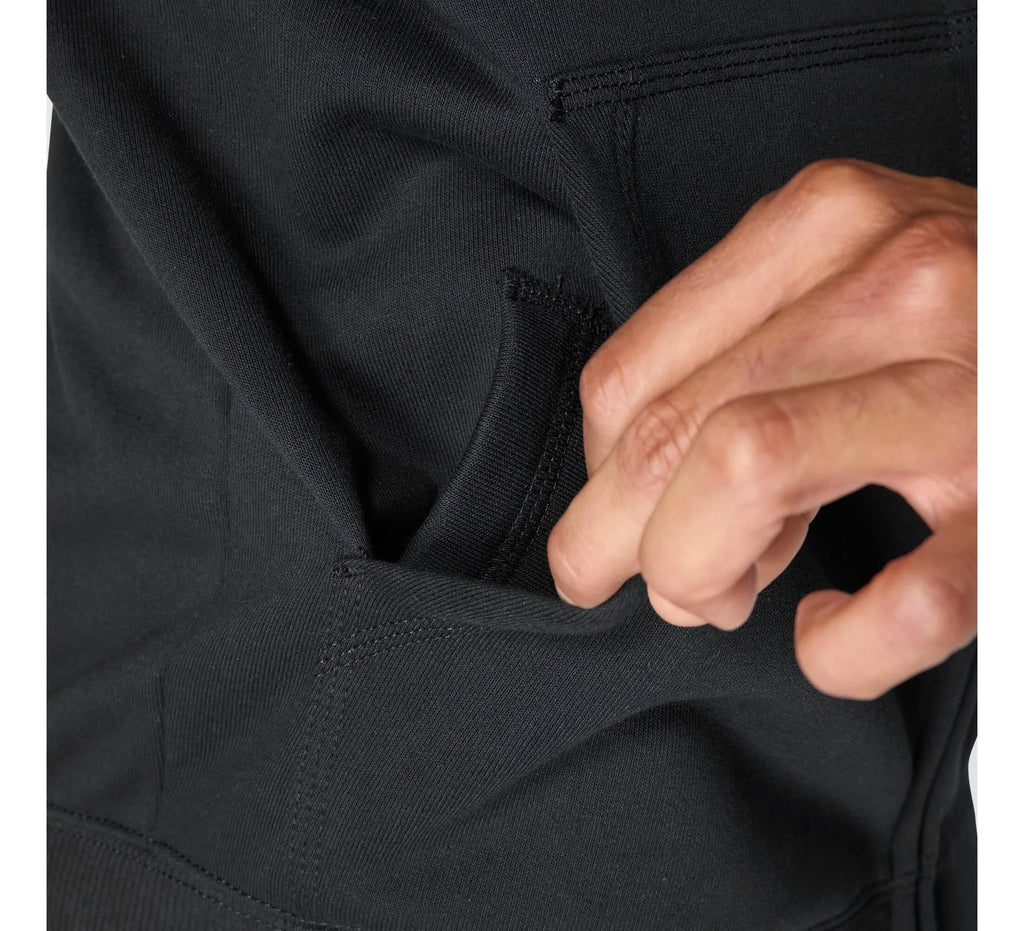 Men's Water-Repellent Full-Zip Hoodie - Black