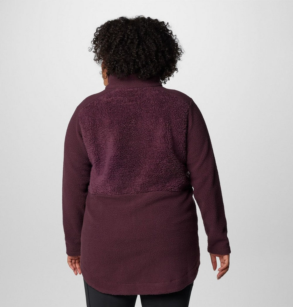 Women's Plus Sherpa Full-Zip Fleece - Grey
