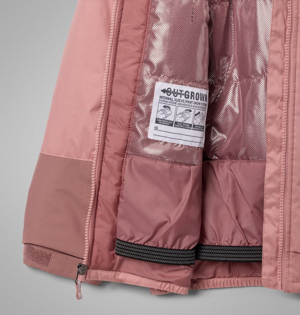 Girls' Waterproof Insulated Ski Jacket - Pink Red