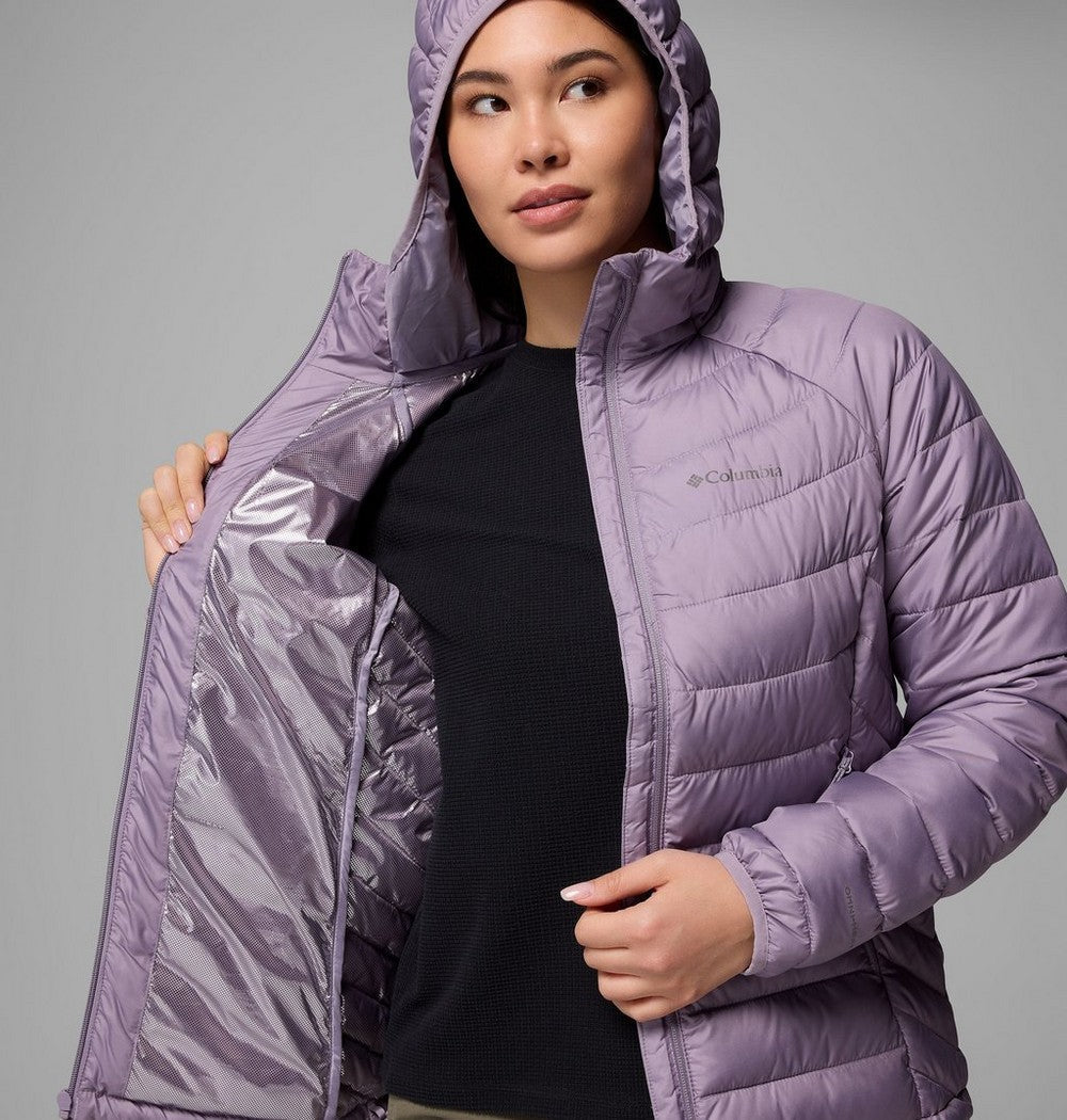 Women's Hooded Puffer Jacket - Navy