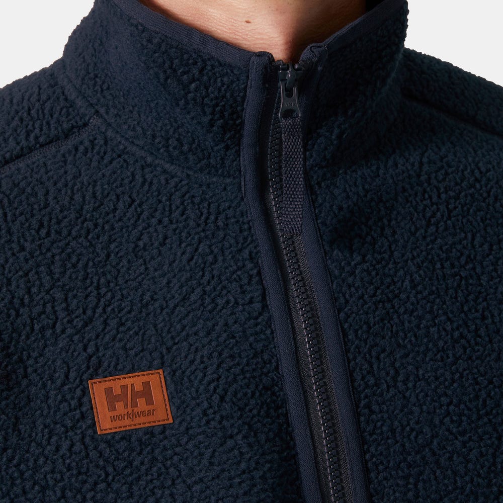 Recycled Pile Fleece Jacket - Dark Orange